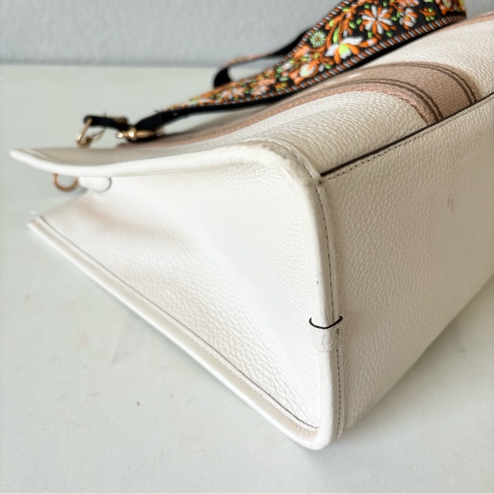 Coach Smith Tote Bag Shoulder Crossbody Bag Pebble Leather Webbing “Read” - Picture 6 of 16